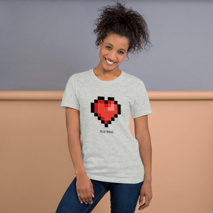 Retro Heart: The Old Soul Gamer Tee - Image 4