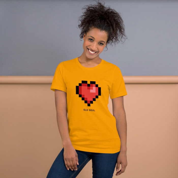 Retro Heart: The Old Soul Gamer Tee - Image 3